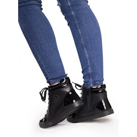 Visoke tenisice R18 crne crna 2