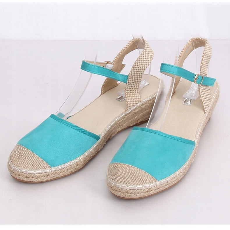 Espadrile na klinovima nana LLI-3M85 Zelena raznobojna 1