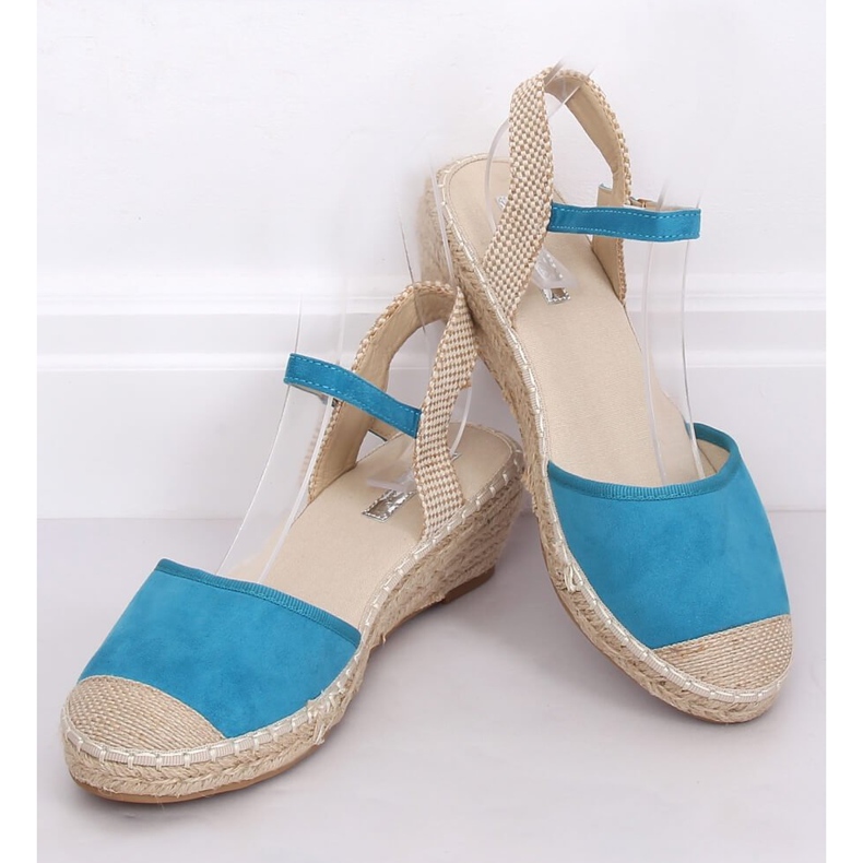 Plave espadrile na klinovima LLI-3M85 L.BLUE plava 1