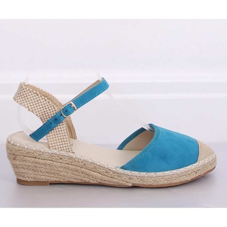 Plave espadrile na klinovima LLI-3M85 L.BLUE plava 2