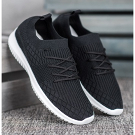 SHELOVET Ažurne sportske cipele crno 1