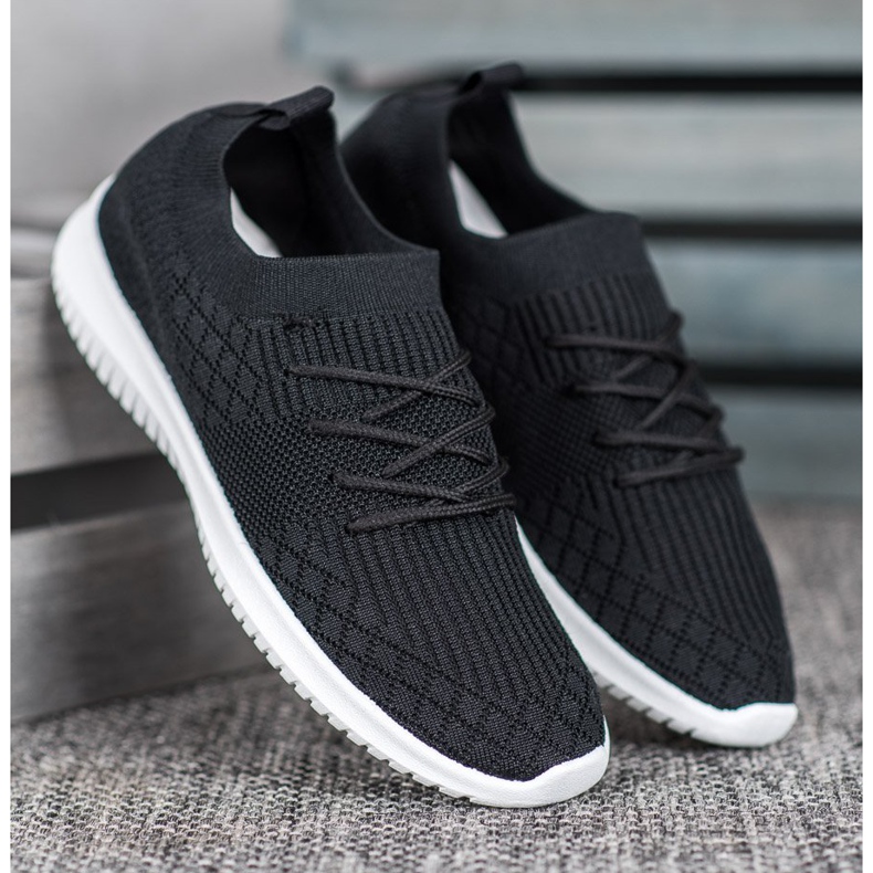 SHELOVET Ažurne sportske cipele crno 1