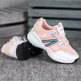 Bona Volite Mesh tenisice bijela ružičasta 1