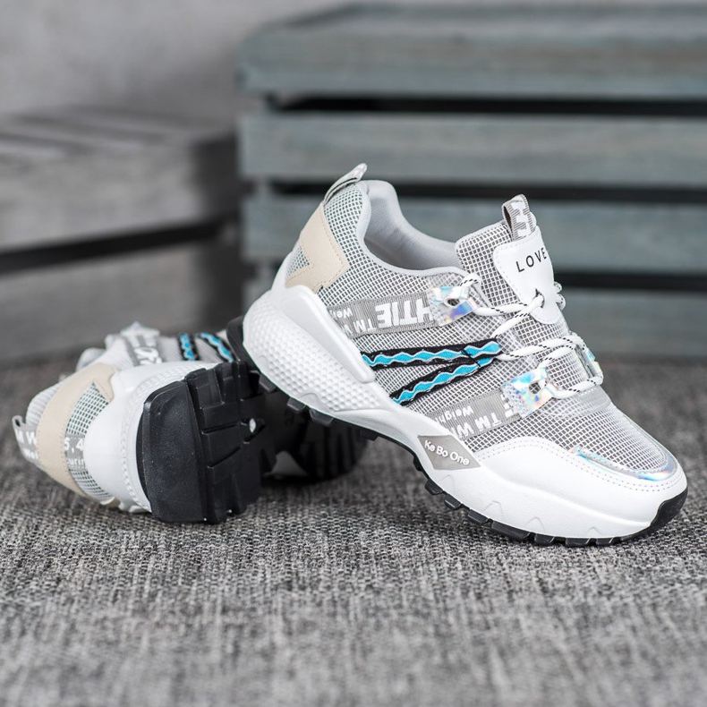 Bona Volite Mesh tenisice bijela siva 1