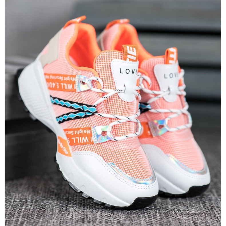 Bona Volite Mesh tenisice bijela naranča 2