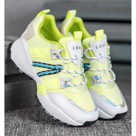 Bona Volite Mesh tenisice bijela višebojan zelena 1