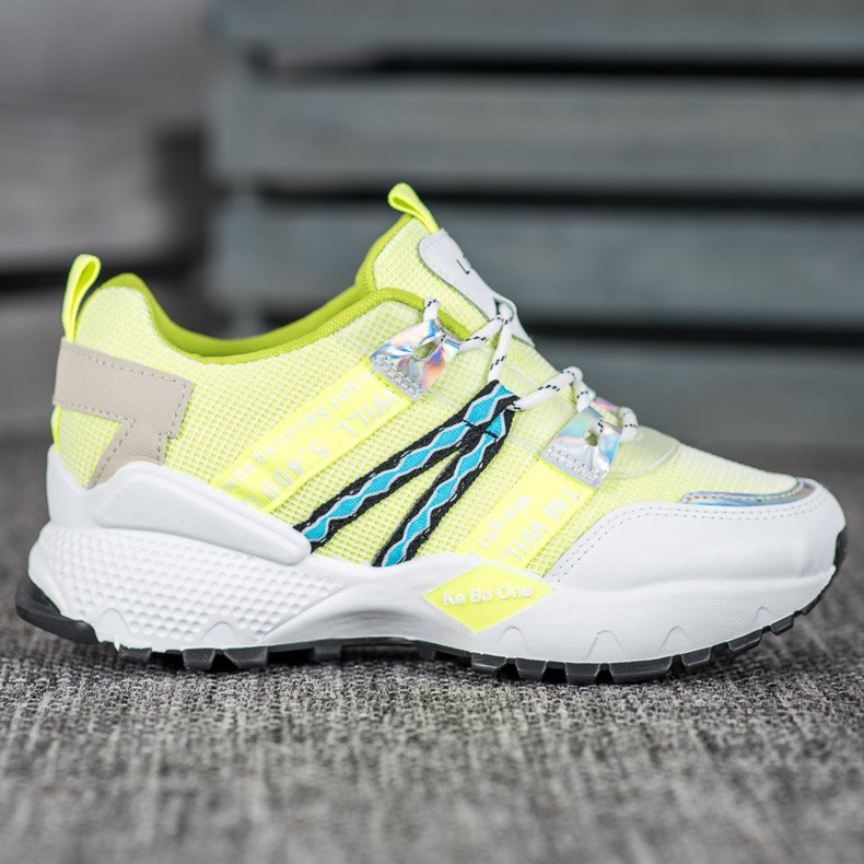 Bona Volite Mesh tenisice bijela višebojan zelena 2