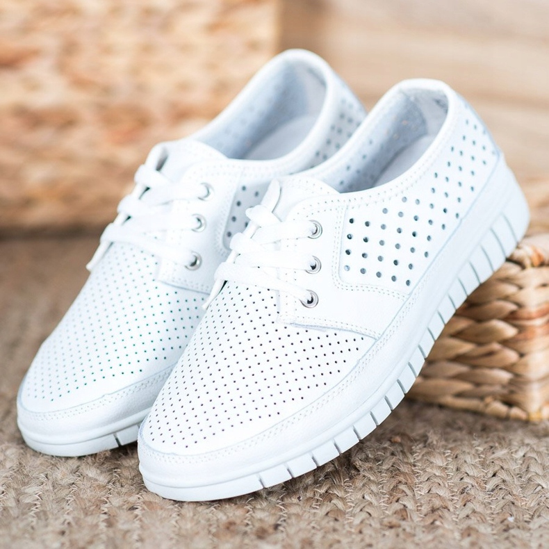 Kylie Kožne broge na platformi bijela 1