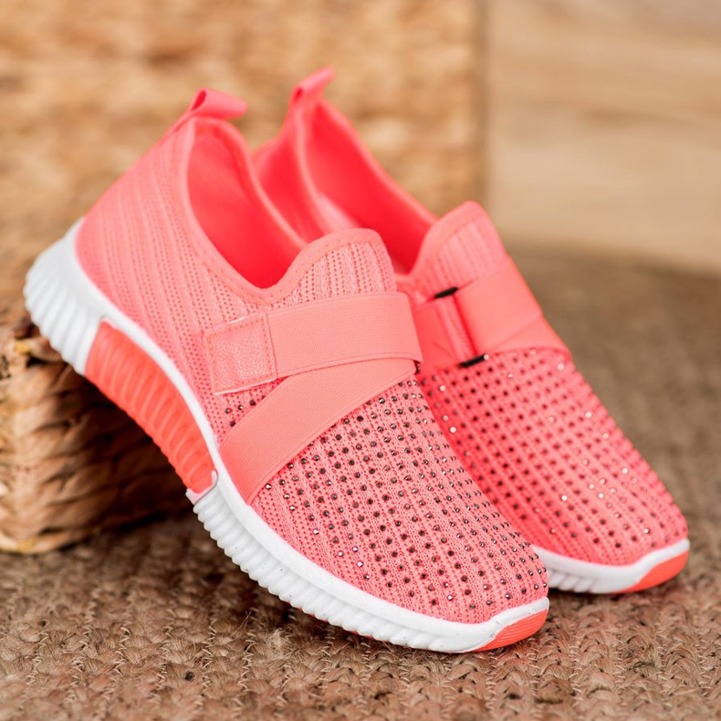 SHELOVET Ružičasti sliponi s kristalima višebojan ružičasta 1