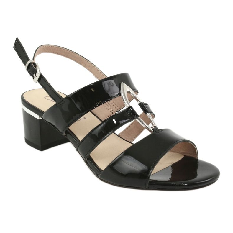 Caprice sandale ženske cipele s ukrasom 28208 crno 1