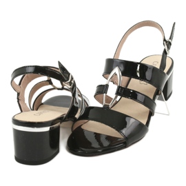 Caprice sandale ženske cipele s ukrasom 28208 crna 4