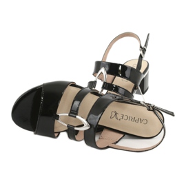 Caprice sandale ženske cipele s ukrasom 28208 crna 5