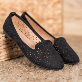 Clowse Black Openwork Lords crno 1