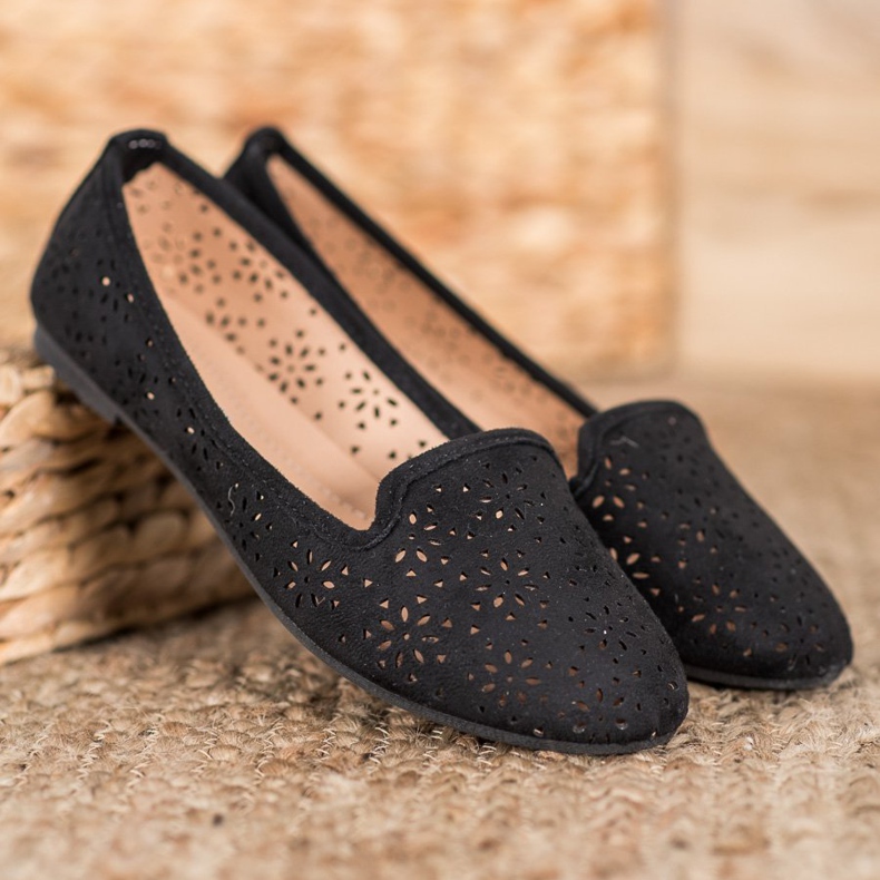 Clowse Black Openwork Lords crno 1