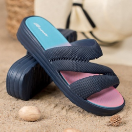 Bona Udobne tamnoplave papuče mornarsko plava plava 1