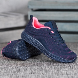 Bona Lagana tekstilna obuća tamnoplava ružičasta 2