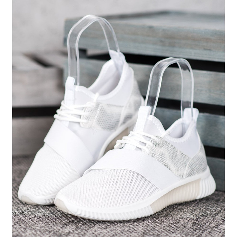 SHELOVET Sportske cipele s gumicom bijela 1