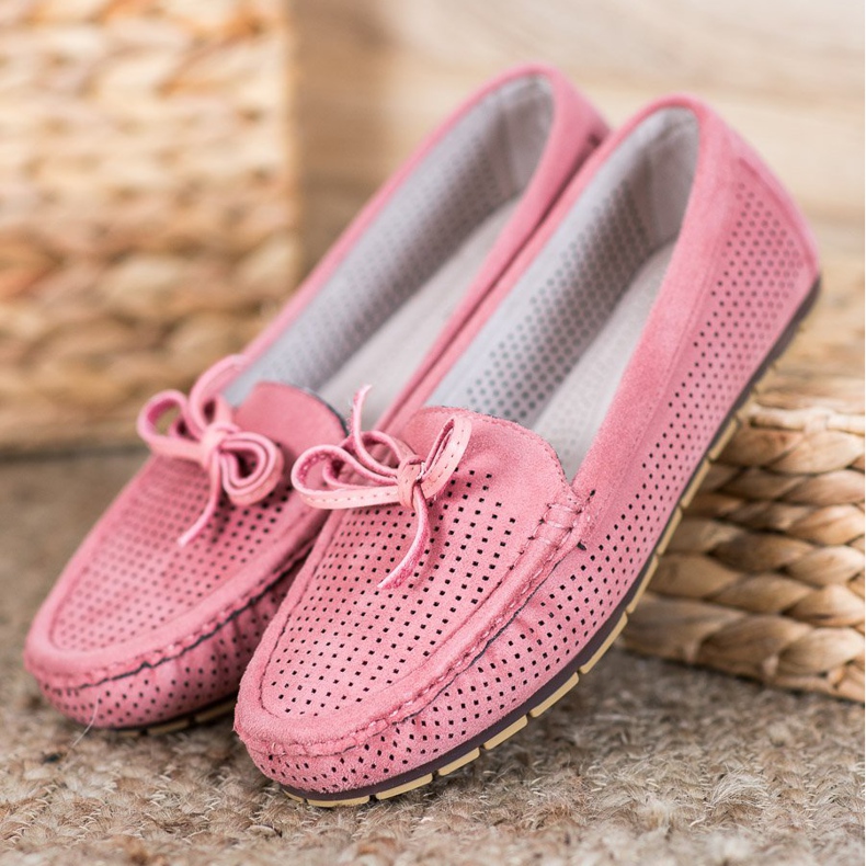 Kylie Udobne mokasine s mašnom ružičasta 1