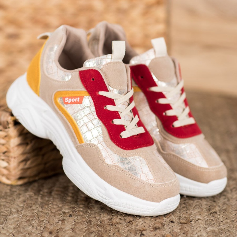 SHELOVET Sportske tenisice od antilopa raznobojna 1