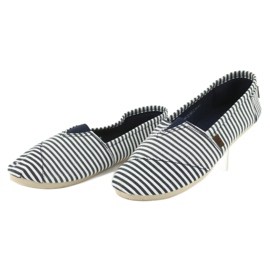 Wishot Udobne, moderne tenisice na pruge 32-065, bijele i plave bijela 2