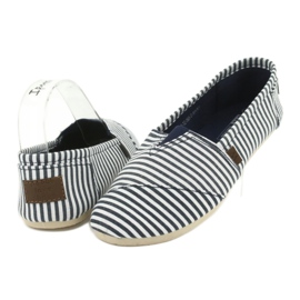 Wishot Udobne, moderne tenisice na pruge 32-065, bijele i plave bijela 3