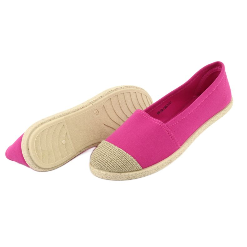 Wishot 32-130 espadrila balerina ružičasta 4