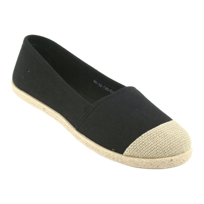 Wishot 32-130 espadrila balerina crna 1