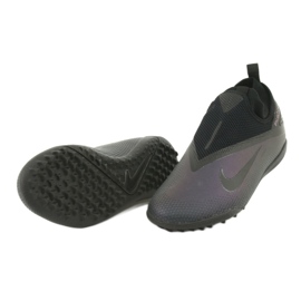 Nike React Phantom Vsn 2 Pro Df Tf M CD4174-010 nogometna cipela crno 4
