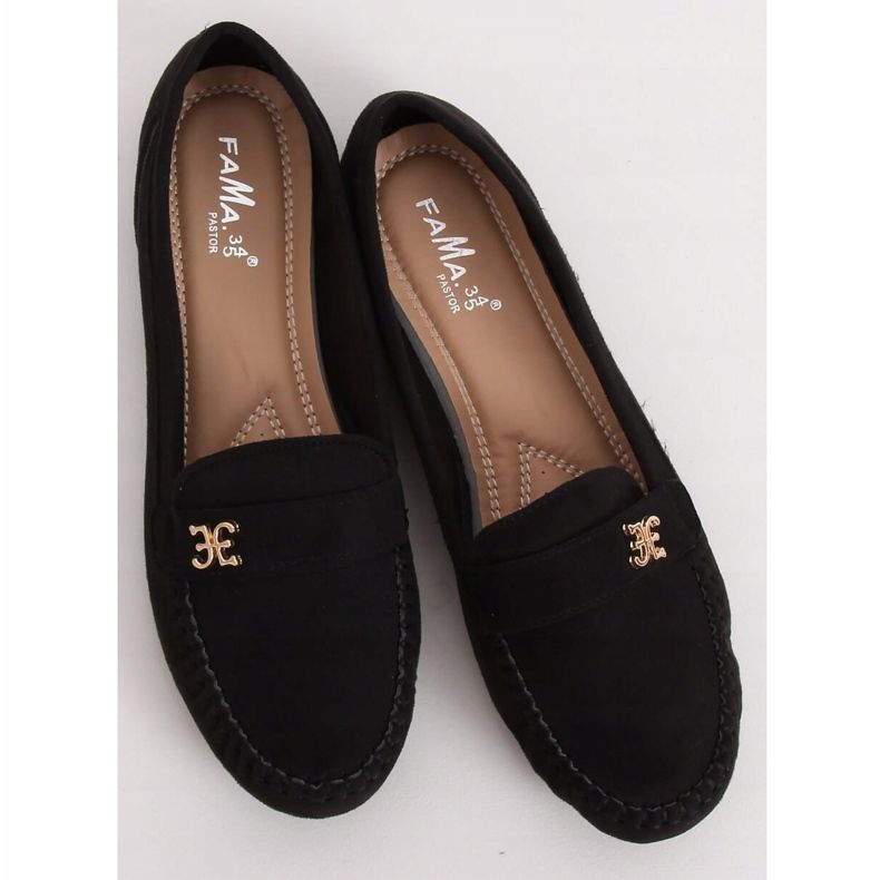 Crne Ženske crne mokasine B2020 Crne crno 1