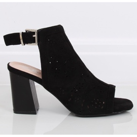 Crne pumpe s otvorenim prstima 3015 Crne crna 2