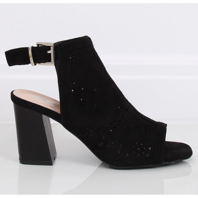 Crne pumpe s otvorenim prstima 3015 Crne crna 2