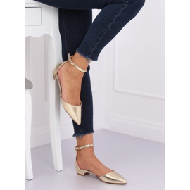 Zlatno izrezane balerine MM-795 Gold zlatni 2