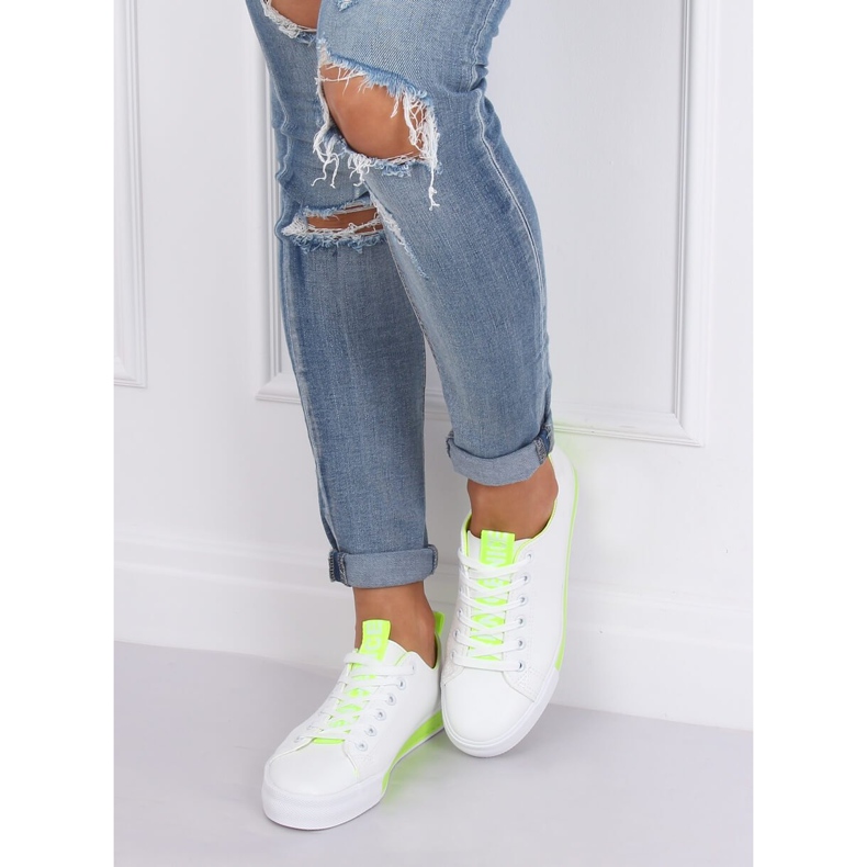 Ženske bijele i zelene tenisice A88-23 Green bijela zelena 2