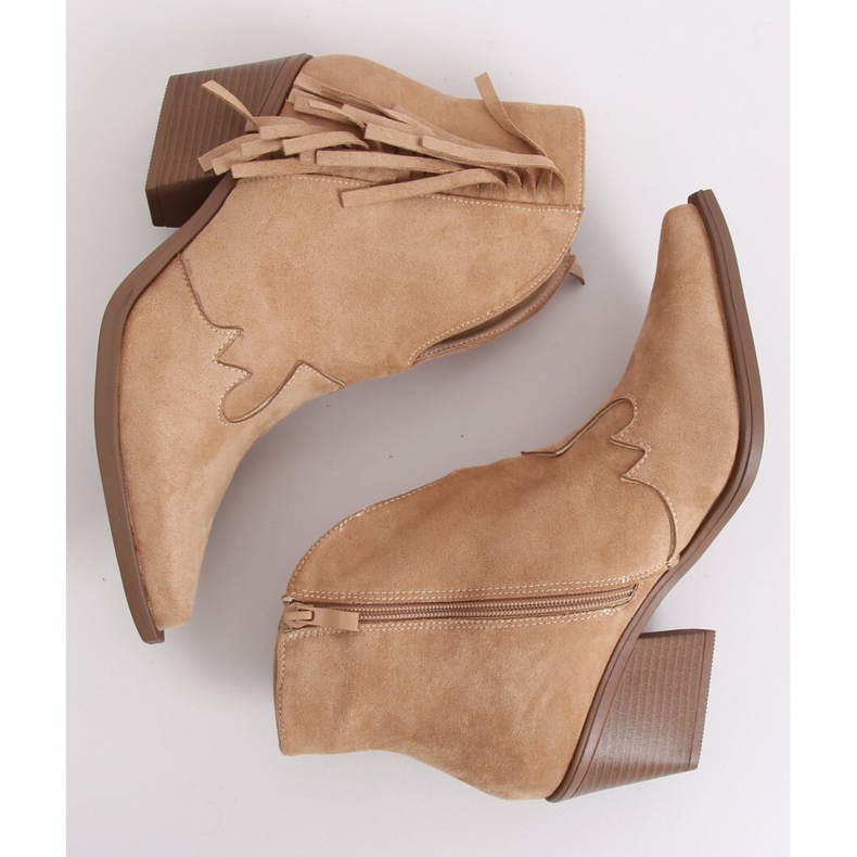 Ženske bež kaubojske čizme NC999 Bež 1