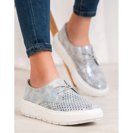 Goodin Lagane kožne cipele siva 1