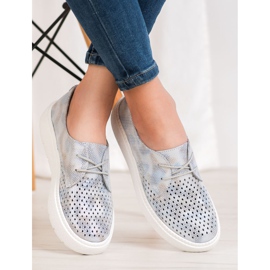 Goodin Lagane kožne cipele siva 2