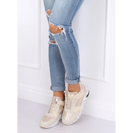 Sportske cipele bež i zlatnog klina 1