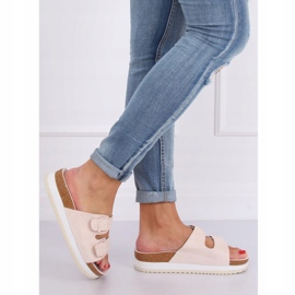 Bež scholki papuče SS115P Bež višebojan ružičasta 1