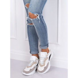 Ženske sportske cipele JD02P White Beige bijela crno ljubičasta ružičasta 1