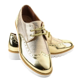 Zlatne lakirane jazz cipele TL-61 zlatna 3