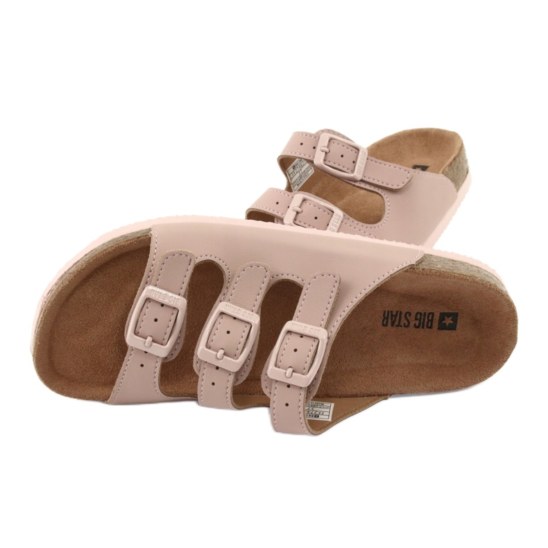 Profilirane papuče Big Star 274627 raznobojna ružičasta 4