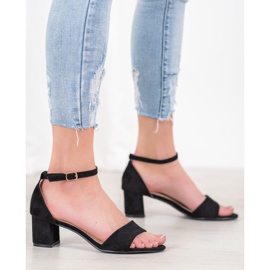 Seastar Udobne sandale s visokim potpeticama crna 2