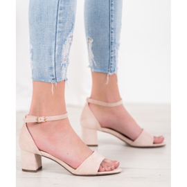 Seastar Udobne sandale s visokim potpeticama smeđa 1