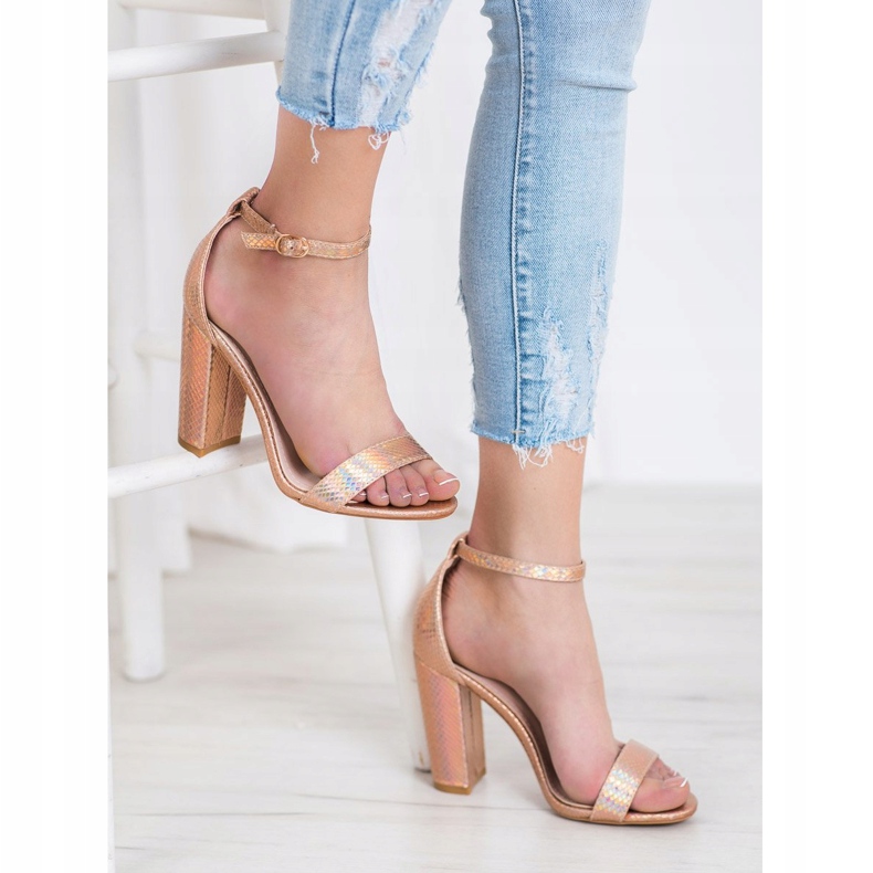Seastar Seksi sjajne sandale zlatna 2