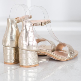 Seastar Sandale s eko kožom zlatni 2