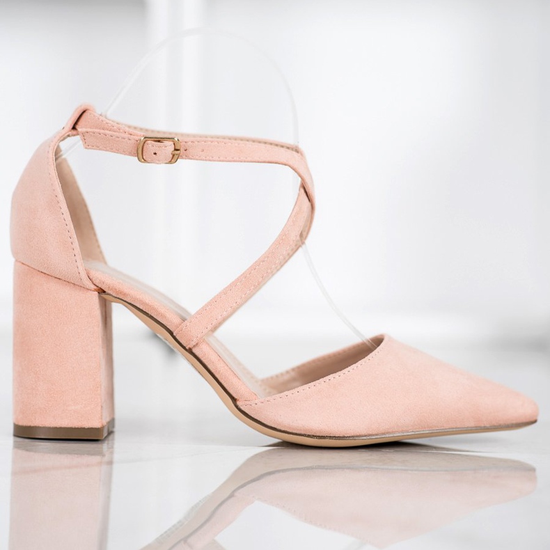 Diamantique Pumpe na stupu višebojan ružičasta 2