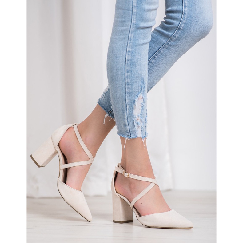 Diamantique Pumpe na stupu smeđa 1