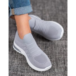 Diamantique Sive klizne cipele siva 1