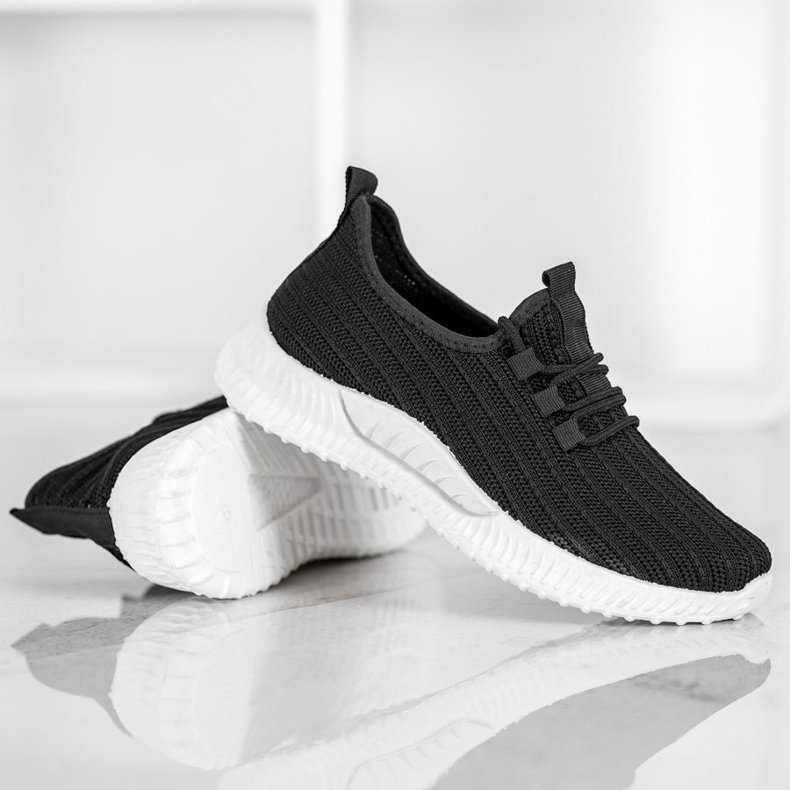 SHELOVET Tekstilne sportske cipele crna 1