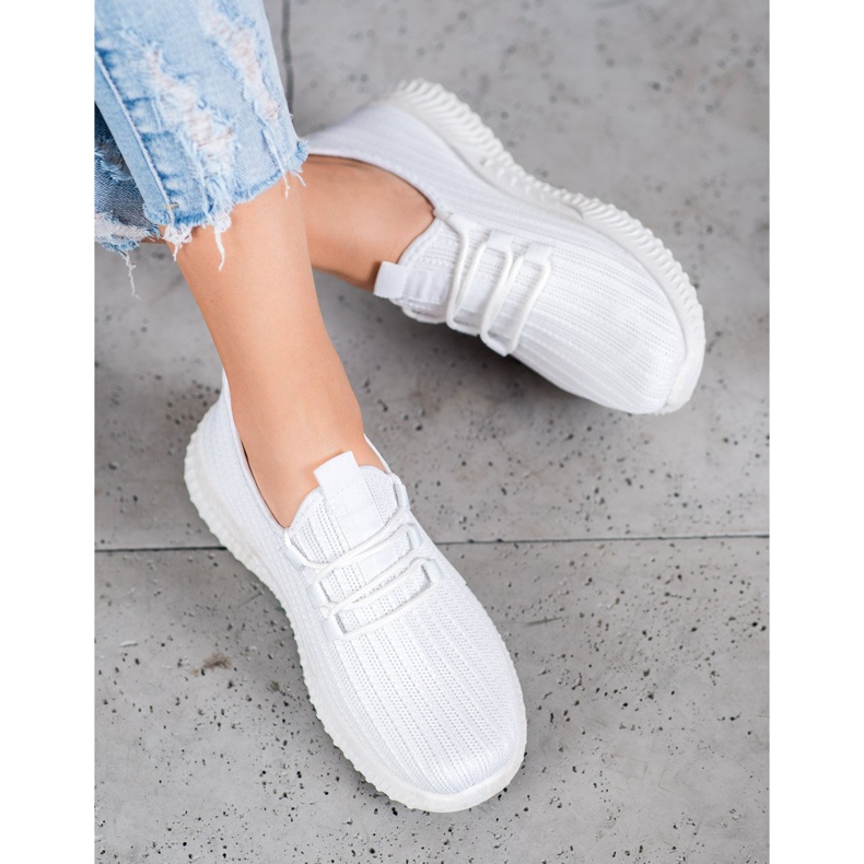 SHELOVET Tekstilne sportske cipele bijela 1